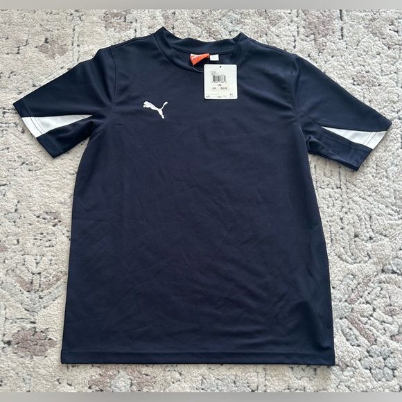 Puma Navy 701269-06 Jersey T-Shirt Youth Sz: Large (YL) - Picture 1 of 3